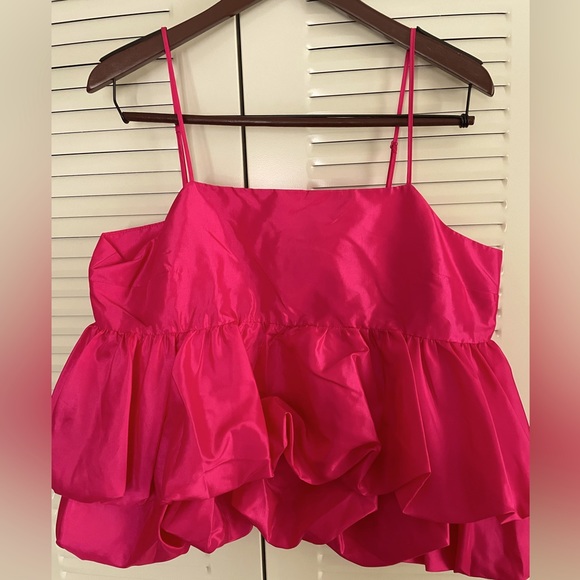 NWOT A New Day pink ruffled tank - Picture 1 of 4